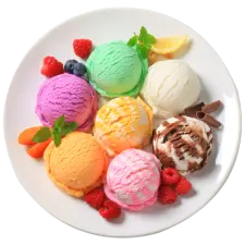 ice cream plate